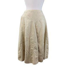 Coldwater Creek Ultra-Suede Skirt size Small Medium Petite Before the Knee Tan